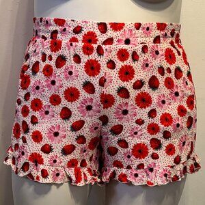 Torrid Plus Size 1X Elastic Waistband Ruffle Bloomer Shorts w/ Pockets NWT